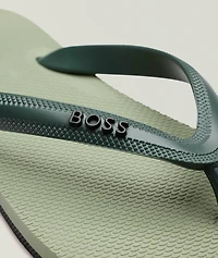 Branded Strap Flip Flop Sandals