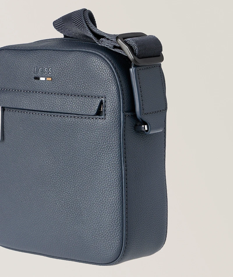 Ray Faux Grain Leather Crossbody Bag