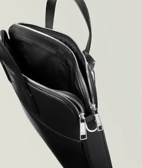 Zair Saffiano Leather Double Doc Briefcase