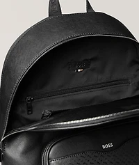Zair Saffiano Monogram Backpack