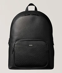 Zair Saffiano Monogram Backpack