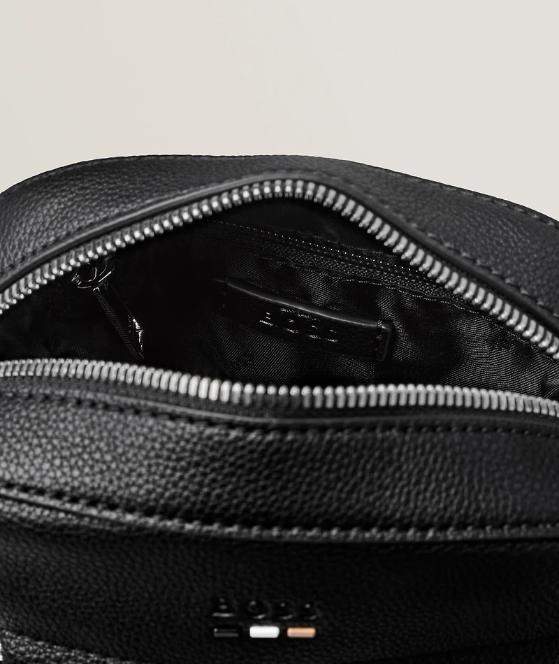 Ray Faux Grain Leather Crossbody Bag
