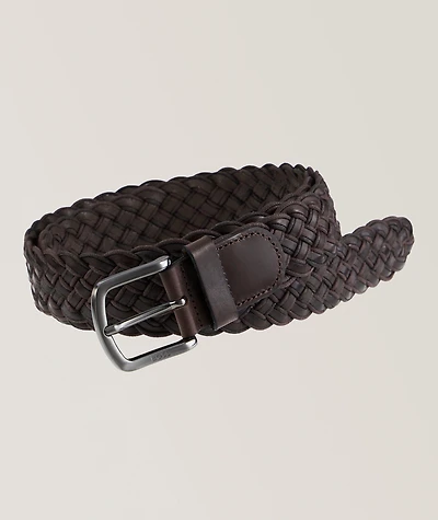 Woven-Leather Belt