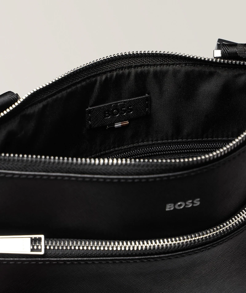 Zair Saffiano Leather Envelope Bag