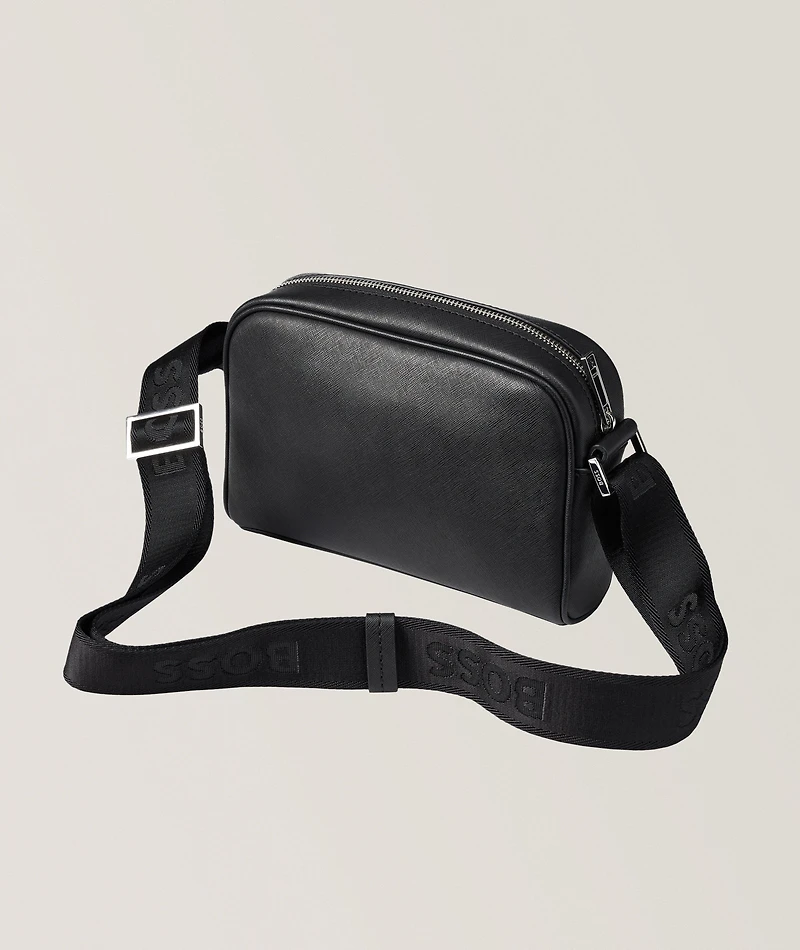 Zair Saffiano Leather Crossbody Bag