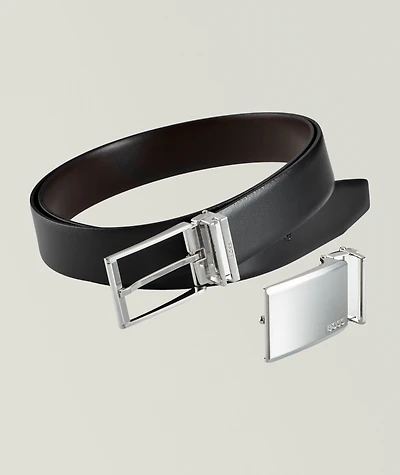 Three-Piece Gesi Leather Belt Gift Set