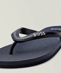 Logo Branded Flip Flop Sandals