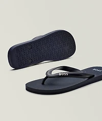 Logo Branded Flip Flop Sandals