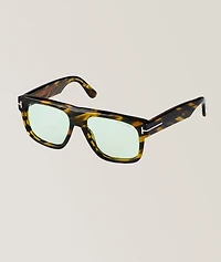 Icon Square Geometric Stripe Sunglasses 