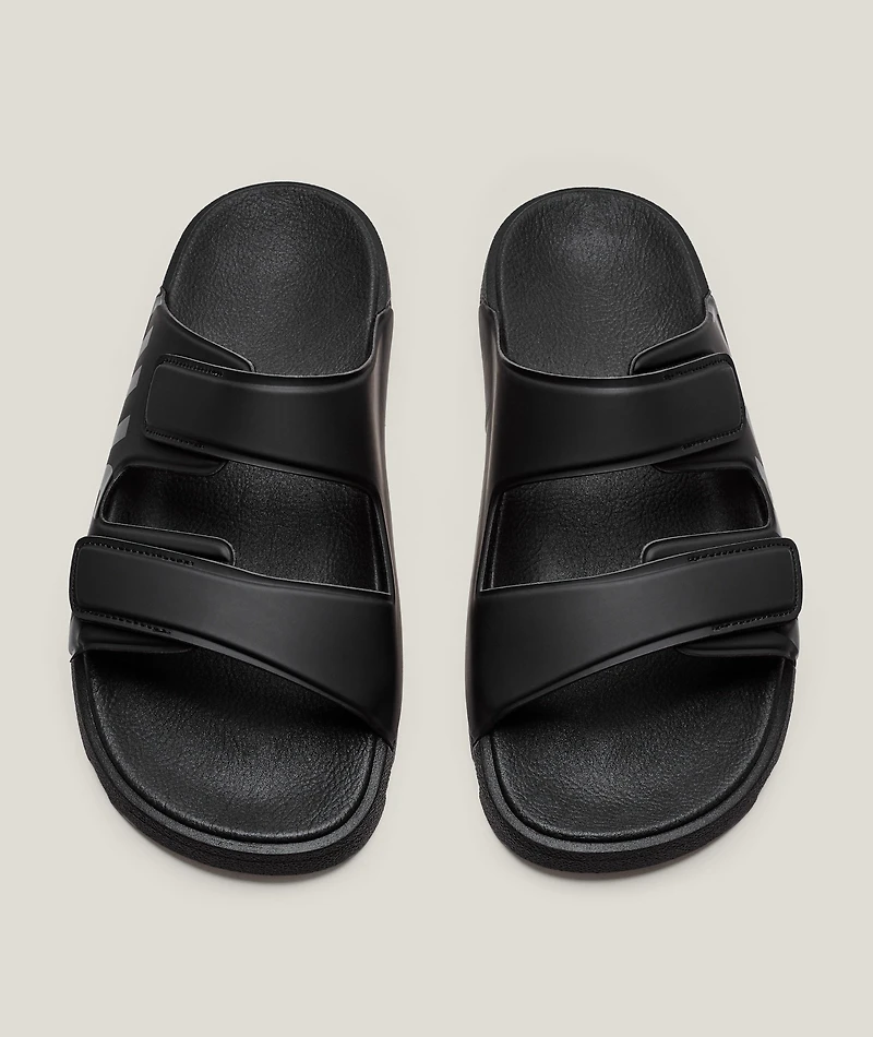 Logo Double-Strap Slide Sandals