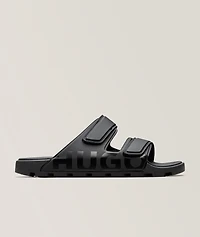 Logo Double-Strap Slide Sandals