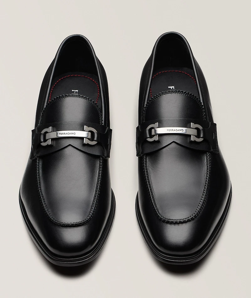 Bentley Double Gancio Leather Loafers