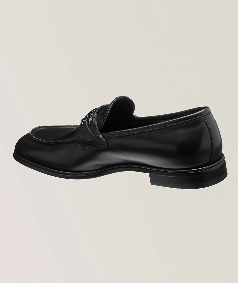 Bentley Double Gancio Leather Loafers