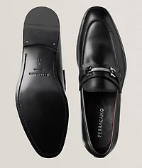Bentley Double Gancio Leather Loafers