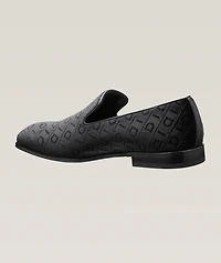 Velvet Gancio Monogram Loafers