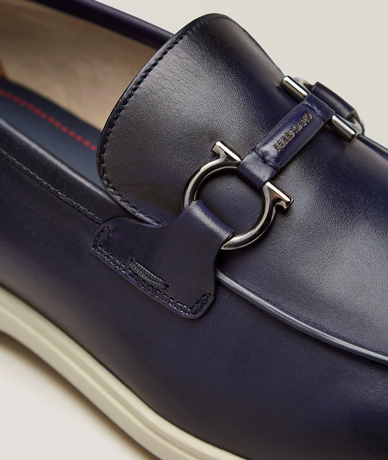 Cosimo Double Gancio Leather Loafers