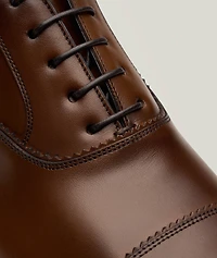 Boston Burnished Leather Cap-Toe Oxfords