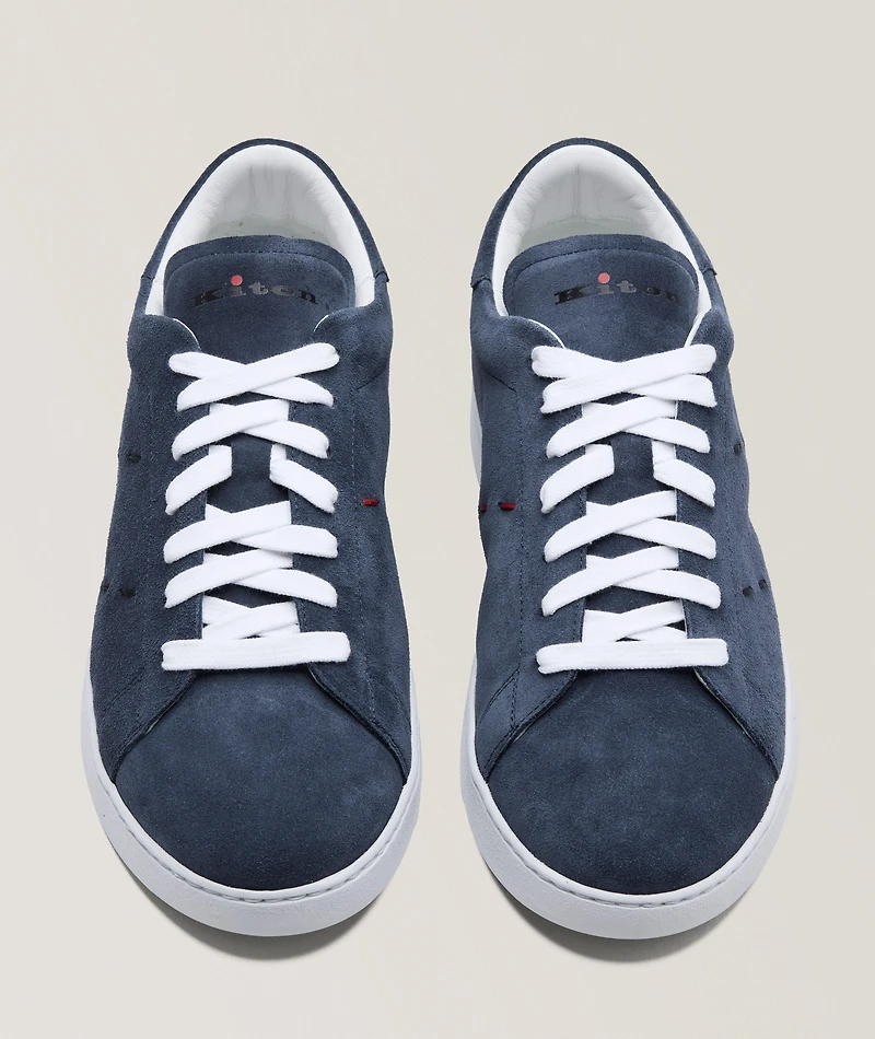 Suede Pick Stitch Sneakers