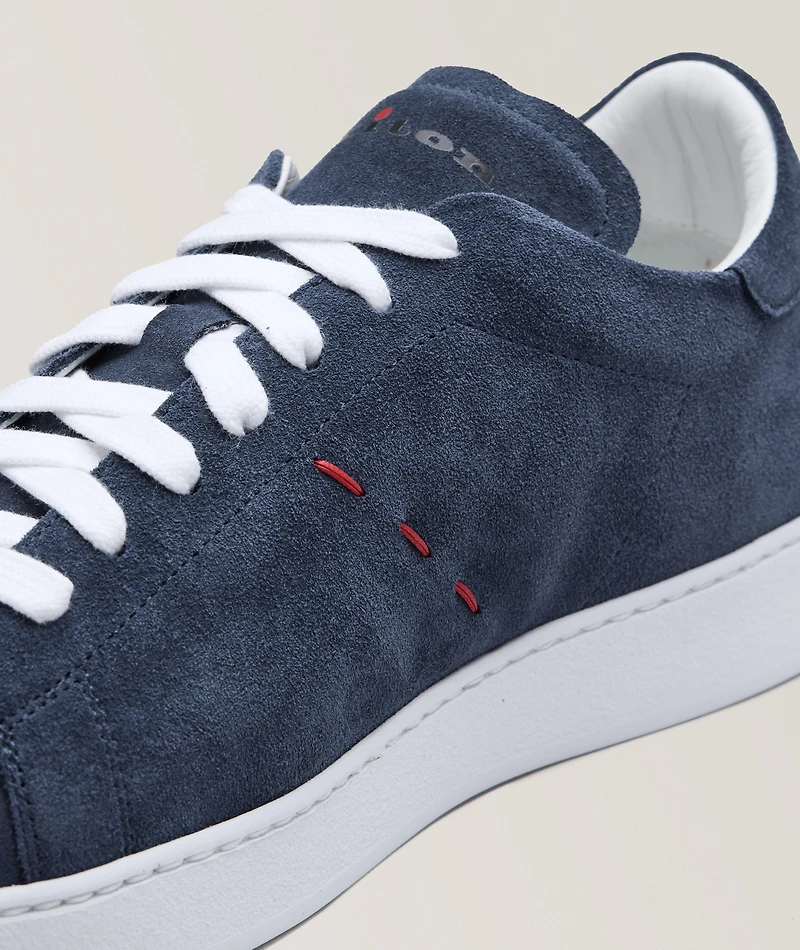 Suede Pick Stitch Sneakers