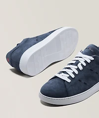 Suede Pick Stitch Sneakers
