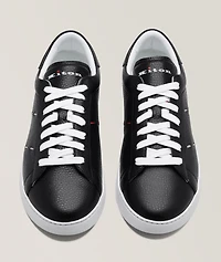 Leather Pick Stitch Sneakers