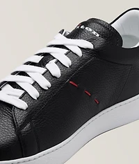 Leather Pick Stitch Sneakers