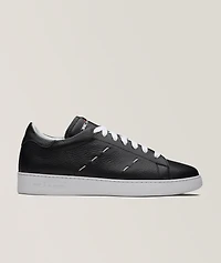Leather Pick Stitch Sneakers