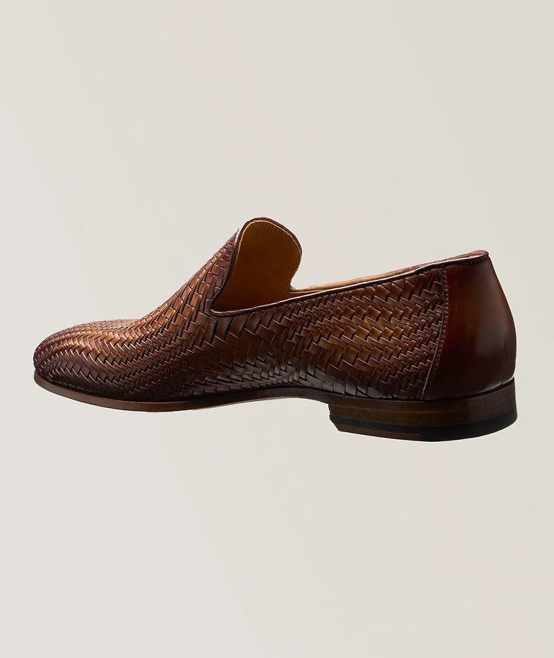 Venetian Woven Leather Loafers