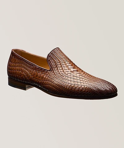 Venetian Woven Leather Loafers