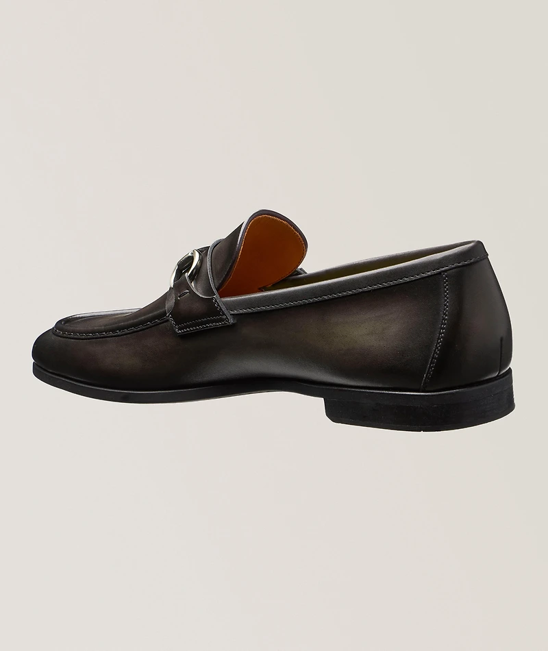 Darien Burnished Leather Loafers