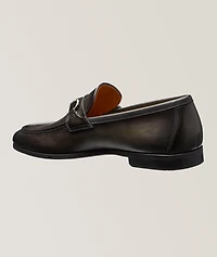 Darien Burnished Leather Loafers