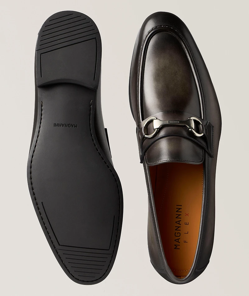 Darien Burnished Leather Loafers