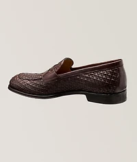 Toledo Woven Leather Penny Loafers