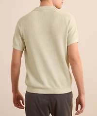 Magno Cotton Textured Knit Polo