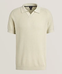 Magno Cotton Textured Knit Polo
