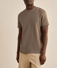 Brandon Textured Cotton Knit T-Shirt