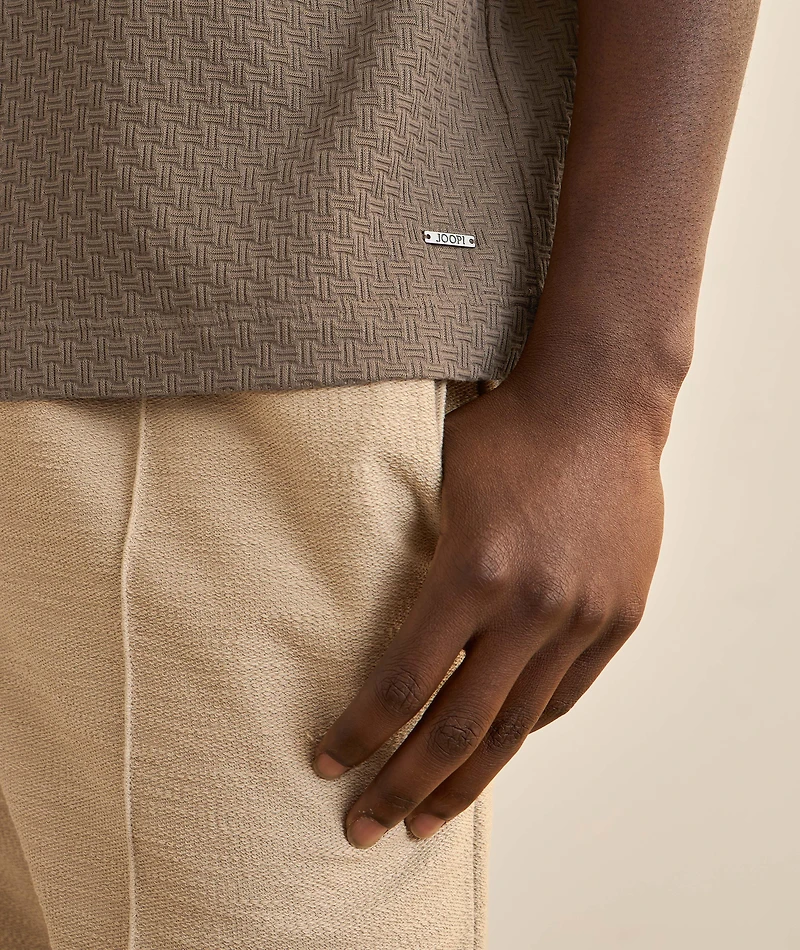 Brandon Textured Cotton Knit T-Shirt