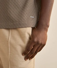 Brandon Textured Cotton Knit T-Shirt