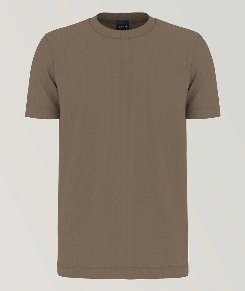 Brandon Textured Cotton Knit T-Shirt