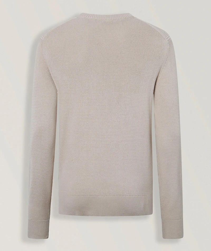 Wikko Textured Cotton Knit Sweater