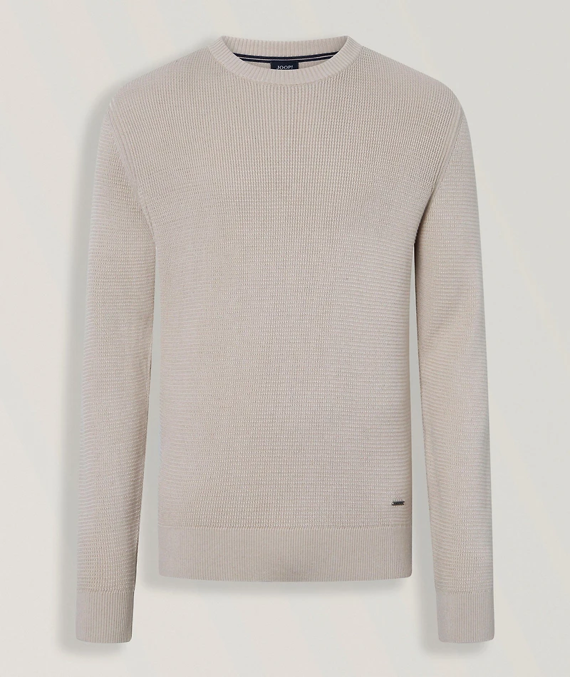 Wikko Textured Cotton Knit Sweater