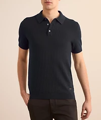 Mauron Cotton Textured Knit Polo