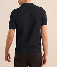 Mauron Cotton Textured Knit Polo