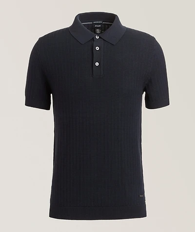 Mauron Cotton Textured Knit Polo