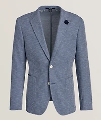 Cotton-Blend Marled Sport Jacket