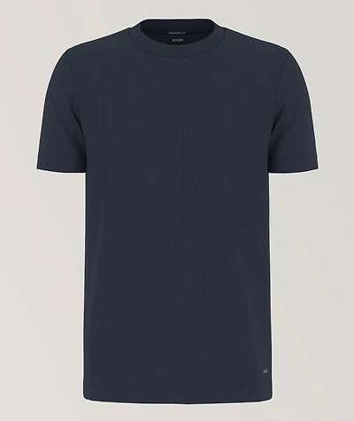 Brandon Cotton Jersey Textured Knit T-Shirt