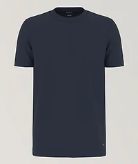 Brandon Cotton Jersey Textured Knit T-Shirt