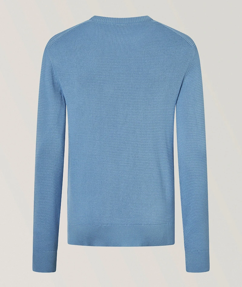 Cotton Textured Knit Sweater
