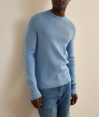 Cotton Textured Knit Sweater