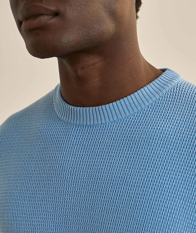 Cotton Textured Knit Sweater